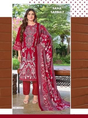 Ganesha sana safinaz vol-12 wholesale designer dress materials online india
